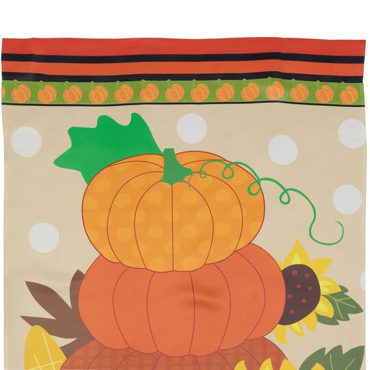 40" Pumpkins & Sunflowers Autumn Harvest Garden Flag
